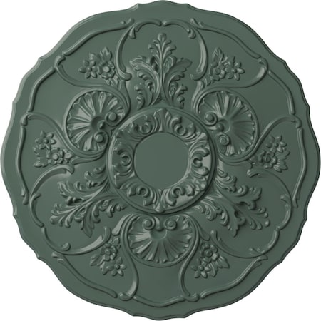 Ekena Millwork Cornelia Ceiling Medallion (Fits Canopies up to 4"), Hand-Painted Cloud Burst, 22 1/2"OD x 1 1/2"P CM22CNCBF